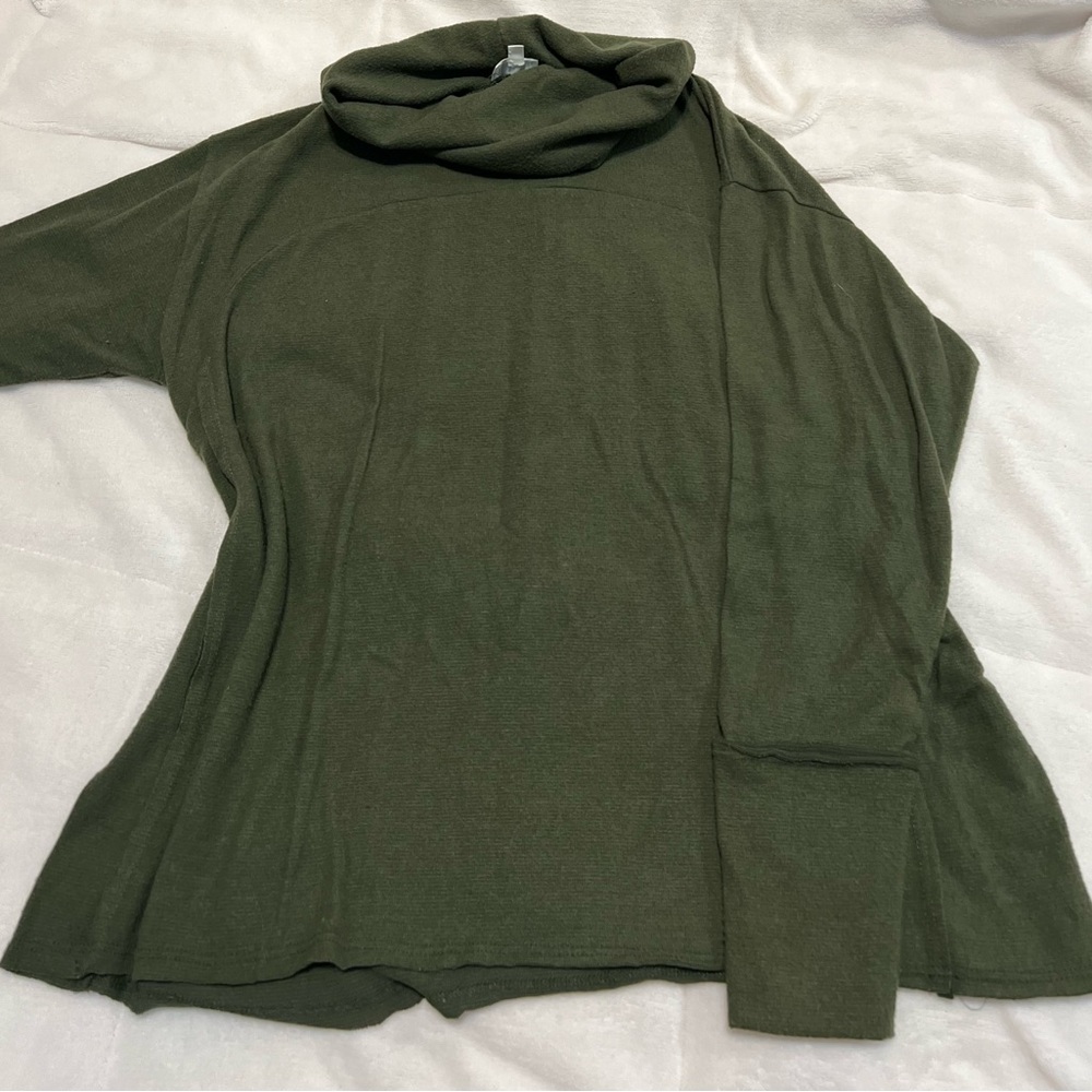 Green BKE Cowl-Neck Sweater